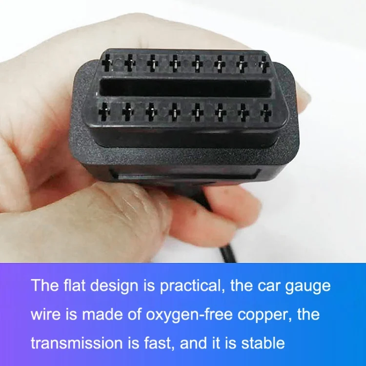 TBD06024644_5.webp 16PIN USB AM To OBD2 Female Conversion Cable Car Computer Diagnostic Cable - Image 6