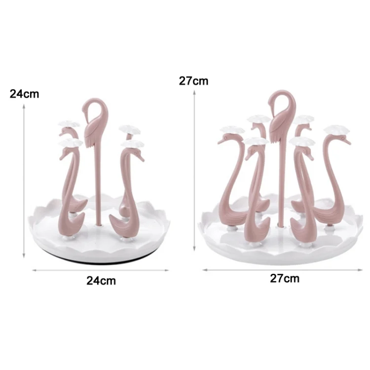 TBD0602466401_B1.webp Home Portable Drainer Cup Holder With Rotatable Tray, Specification: - Image 2