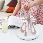 Home Portable Drainer Cup Holder With Rotatable Tray, Specification: - Image 6