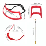 2 Sets Beard Styling Board Shaving Barber Tools, Style: - Image 2