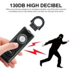 Anti-wolf Alarm Rechargeable Female Student Self-defense Keychain - Image 5