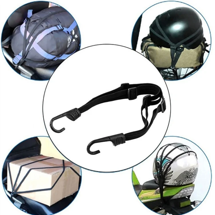 TBD06024702_5.webp 3 PCS Motorcycle Helmet Luggage Strap Universal Elastic Band Fuel Tank Net Rope - Image 6
