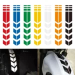 10 PCS Car Stripe Reflective Sticker Motorcycle Fender Arrow Stickers - Image 2