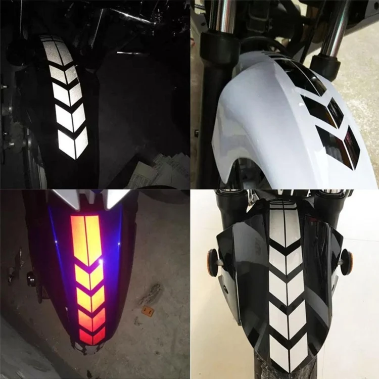 TBD0602471801_B4.webp 10 PCS Car Stripe Reflective Sticker Motorcycle Fender Arrow Stickers - Image 5