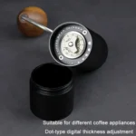 CNC Stainless Steel Hand Crank Coffee Bean Grinder - Image 3