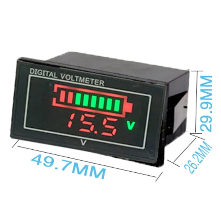 TBD0602473301_B1.webp Car Waterproof DC Digital Voltmeter Battery Percentage Display - Image 2