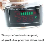 Car Waterproof DC Digital Voltmeter Battery Percentage Display - Image 5