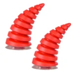 2PCS Motorcycle Horn Sucker Helmet Decoration