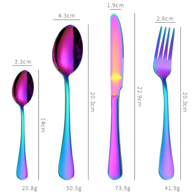 TBD0602480301_B2.webp 4PCS/Set Stainless Steel Western Steak Fork Spoon Knife Set - Image 3