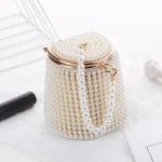 Pearl Evening Bag Mini Tote Pearl Bucket Bag