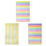 2 PCS 2M Birthday Party Decoration Background Rain Curtain - Image 2