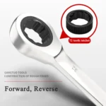 Combination Ratchet Wrench with Flexible Head Dual-purpose Ratchet Tool - Image 3
