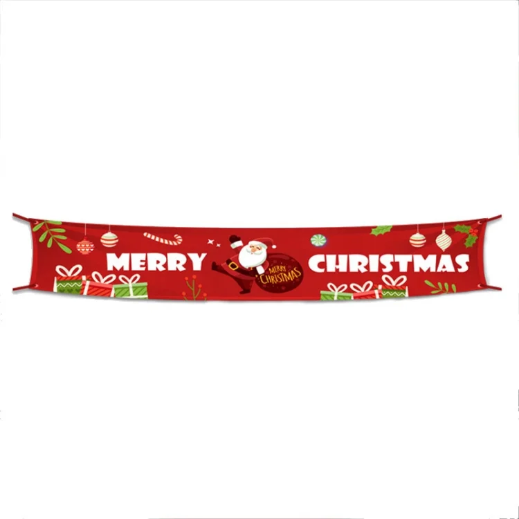 TBD0602483701A.webp Christmas Ornaments Letters Banner Festive Party Scene Arrangement Props,Size:300 x 50cm - Image 1