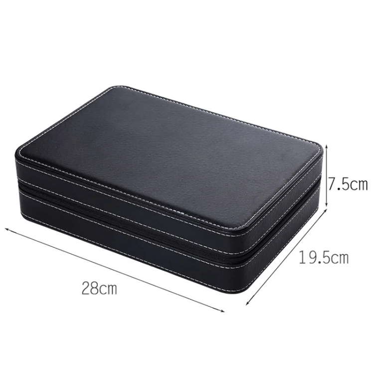 TBD0602484601_B2.webp 10 Bit Zipper Watch Box Storage Display Box PU Zipper Bag Watch Box - Image 3