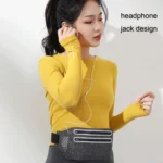 Outdoor Double Zipper Sports Waterproof Lycra Body Slim Waist Bag - Image 7