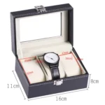 3 Bit PU Leather Watch Storage Box Display Box - Image 3