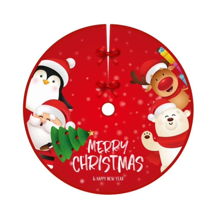 TBD0602487901A.webp Christmas Tree Skirt Carpet Tree Bottom Cover Cloth Mat - Image 1