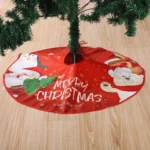 Christmas Tree Skirt Carpet Tree Bottom Cover Cloth Mat - Image 2