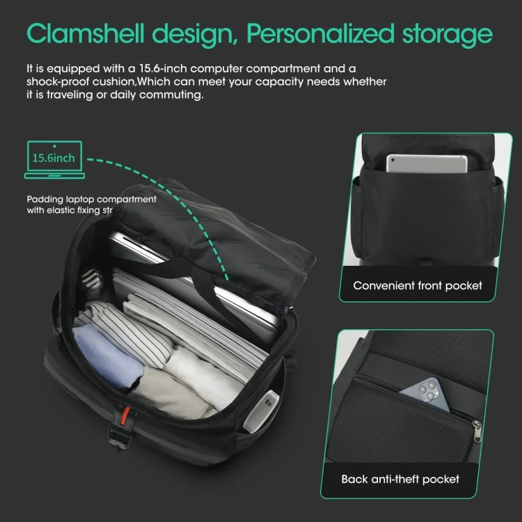 TBD0602489101_B3.webp Tigernu T-B9023 Casual Business Men Backpack Simple Laptop Computer Bag - Image 4