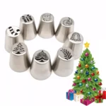 15 In 1 Christmas Themed Piping Cake Baking Kit - Image 3