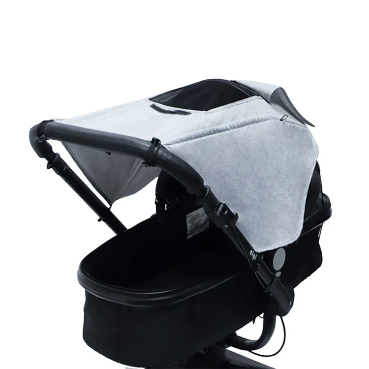 TBD0602491801A.webp Universal Baby Stroller Accessories Sun Shade Cover With Visible Sunroof - Image 1