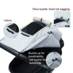 Universal Baby Stroller Accessories Sun Shade Cover With Visible Sunroof - Image 4