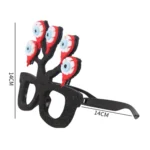 Halloween Decoration Funny Glasses Party Skeleton Spider Horror Props - Image 2