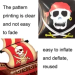 5PCS Pirate Ship Balloon Cartoon Halloween Aluminum Film Balloon - Image 3
