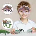 3 PCS Dinosaur Funny Glasses Birthday Party Decoration Photo Props - Image 4
