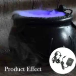 Halloween Witch Barrel Pumpkin Smoker Scene Arrangement - Image 4