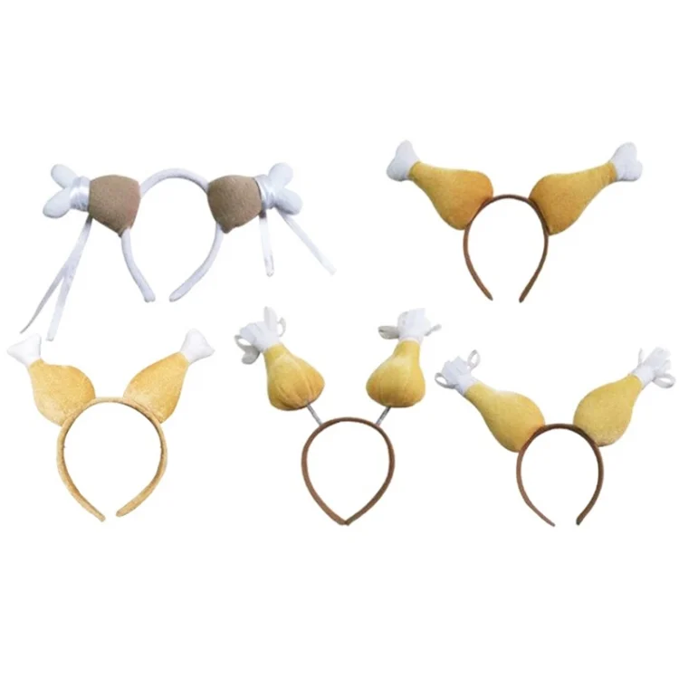 TBD0602500001_B2.webp Thanksgiving Chicken Legs Headband Head Buckle Party Props, Style: Spring - Image 3