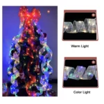 Christmas Ornament Double Light Board Yarn Ribbon String Lights - Image 5