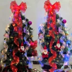 Christmas Ornament Double Light Board Yarn Ribbon String Lights - Image 7