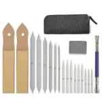 19 In 1 Blending Smudge Stump Stick Tortillon Sketch Art Drawing Charcoal Sketcking Tool Pen - Image 2