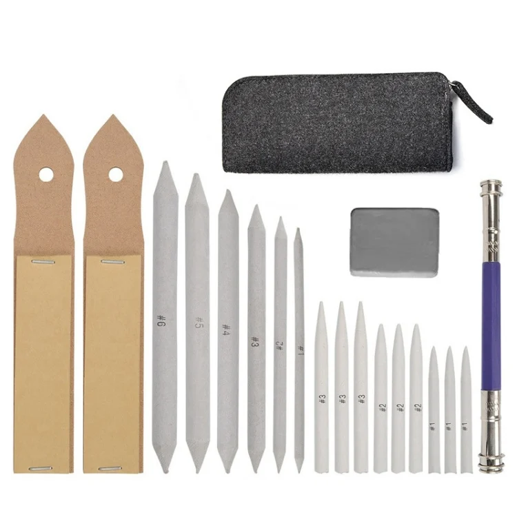 TBD06025024_1.webp 19 In 1 Blending Smudge Stump Stick Tortillon Sketch Art Drawing Charcoal Sketcking Tool Pen - Image 2