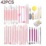 42 In 1 Clay Tool Hook Line Pen Pottery Carving Knife Set