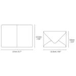 10 PCS Retro Hollow Kraft Blessing Card with Envelope - Image 3