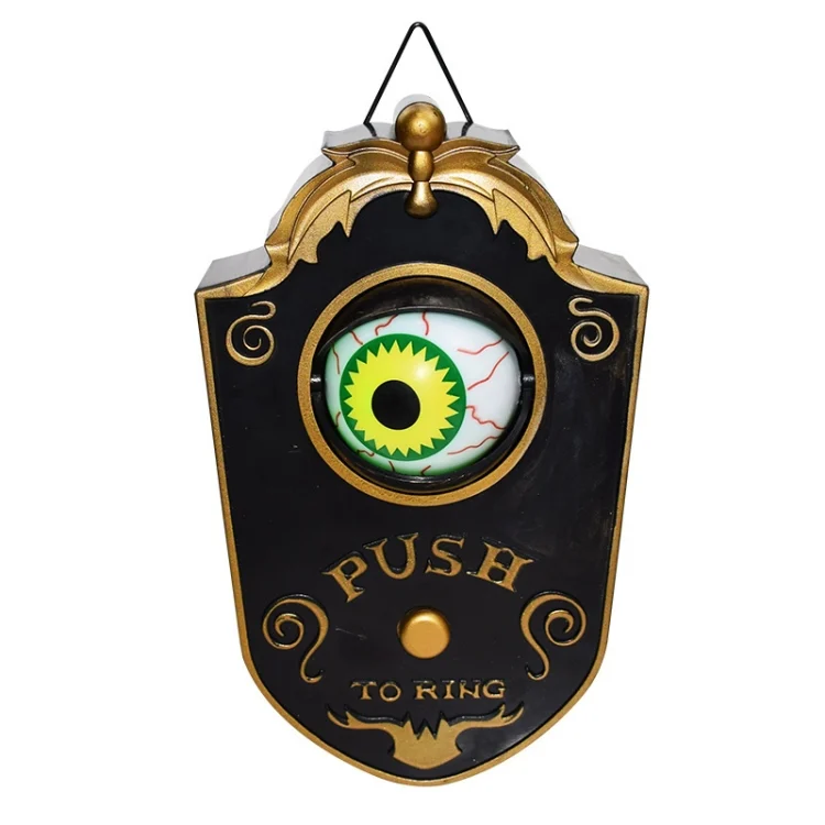 TBD0602506501.webp Halloween One-eyed Doorbell Glowing Horror Sound Decoration Pendant - Image 1
