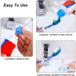 5 PCS Manual Silicone Self-Sealing Toothpaste Cap Aid - Image 3
