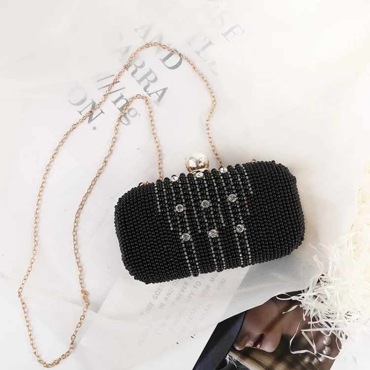 TBD06025095_2.webp Ladies Rhinestone Evening Bag Commuter Bag Clutch Chain Shoulder Bag - Image 3