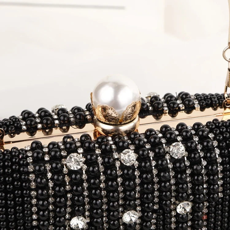 TBD06025095_4.webp Ladies Rhinestone Evening Bag Commuter Bag Clutch Chain Shoulder Bag - Image 5