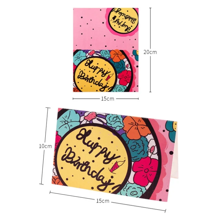 TBD0602509701_B2.webp 40 PCS Hand Drawn Children Birthday Card - Image 3