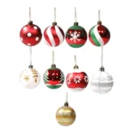 6pcs/pack 6cm Painted Christmas Ball Decoration Props - Image 3