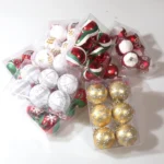 6pcs/pack 6cm Painted Christmas Ball Decoration Props - Image 4
