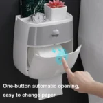 ECOCO E1804 Toilet Multifunctional Double-layers Tissue Rack - Image 4