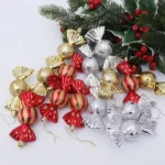5PCS/Box Christmas Decoration Electroplating Candy Props Gift Box Props - Image 4