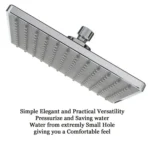 Bathroom 8 inch Square Electroplating Top Shower Head - Image 6