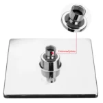 Bathroom 8 inch Square Electroplating Top Shower Head - Image 7
