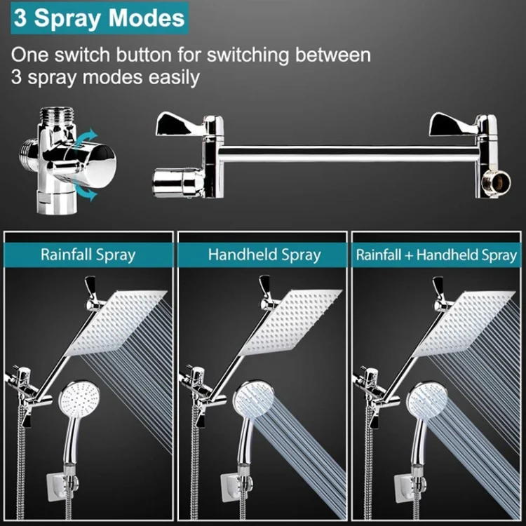 TBD06025195_3.webp Pressurized Water-Saving Top Spray Handheld Dual Shower Set - Image 4