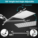 Pressurized Water-Saving Top Spray Handheld Dual Shower Set - Image 5